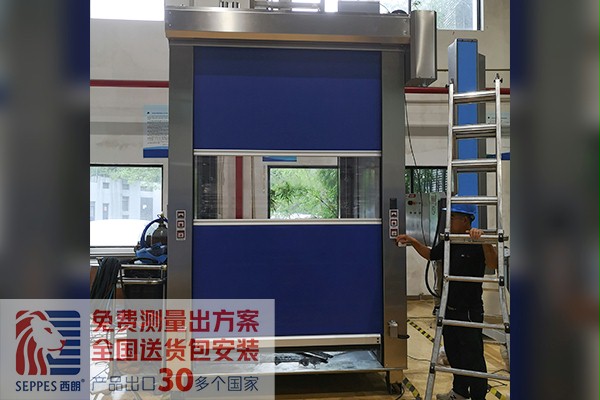 上海东富龙设备间不锈钢快速卷帘门项目