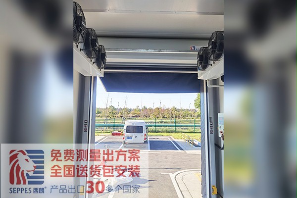 物流出货口工防快速门项目