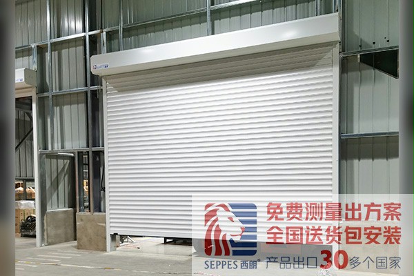 吴江装备车间通道铝合金快速卷帘门