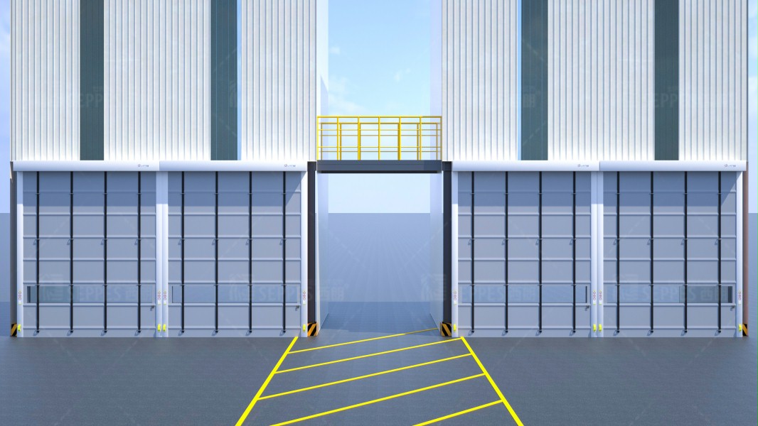 快速卷帘门厂家西朗门业3D效果图